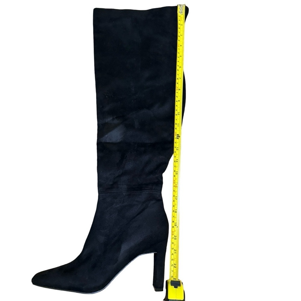 Boohoo Square Toe Over The Knee wide calf Boots (size 8) - Picture 7 of 16